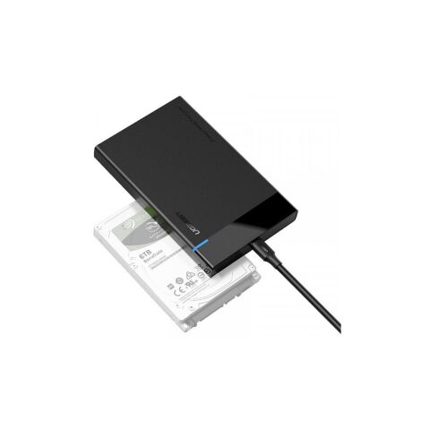 Карман внешний Ugreen USB 3.1 to 2.5" HDD/SSD US221 black (50743) - Нулевой остаток (Feed)  - Нулевой остаток (Feed) 