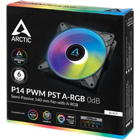 Кулер для корпуса Arctic P14 PWM PST A-RGB (ACFAN00239A) - Нулевой остаток (Feed) - Нулевой остаток (Feed)