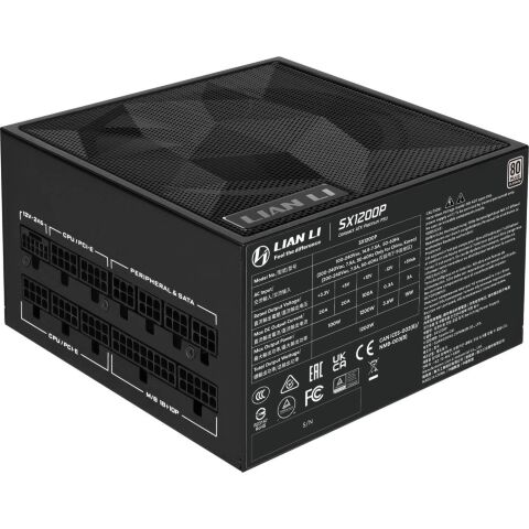 Блок питания Lian Li 1200W SX1200P Black (G9P.SX1200P.B000.EU) - Нулевой остаток (Feed) - Нулевой остаток (Feed)