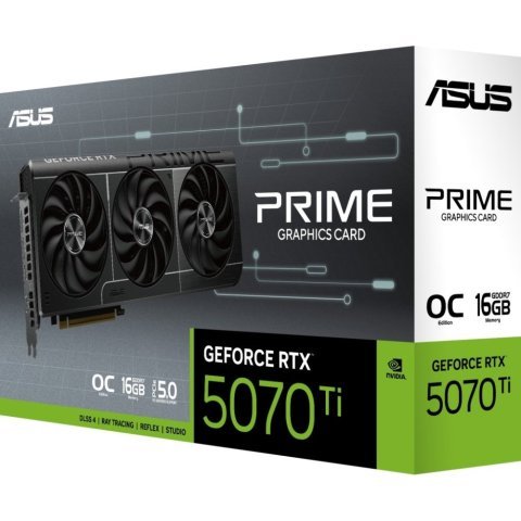 Видеокарта ASUS GeForce RTX5070 Ti 16GB PRIME OC (PRIME-RTX5070TI-O16G) - Нулевой остаток (Feed) - Нулевой остаток (Feed)