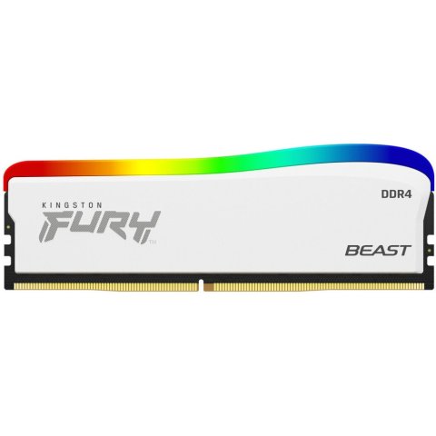 Модуль памяти для компьютера DDR4 8GB 3200 MHz Beast White RGB SE Kingston Fury (ex.HyperX) (KF432C16BWA/8) - Нулевой остаток (Feed)  - Нулевой остаток (Feed) 
