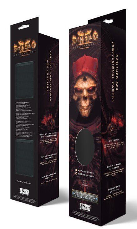Килимок для миші ігрова поверхня Blizzard DIABLO 2 Resurrected Mephisto Діабло XL (90*42 cm) - Коврики Diablo  - Коврики Diablo 