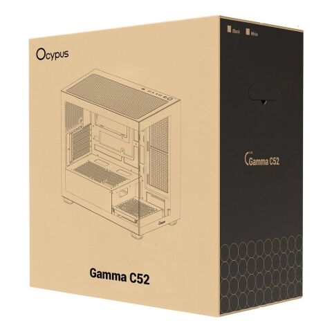 Корпус для ПК OCYPUS GAMMA C52 BK (GAMMA-C52-BKD000XX-GL) - Нулевой остаток (Feed) - Нулевой остаток (Feed)