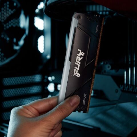Модуль памяти для компьютера DDR4 8GB 3200 MHz Beast RGB Kingston Fury (ex.HyperX) (KF432C16BB2A/8WP) - Нулевой остаток (Feed)  - Нулевой остаток (Feed) 