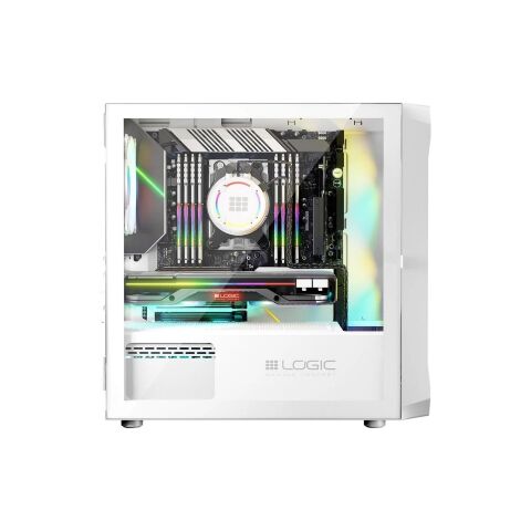 Корпус Logic concept PORTOS MESH+GLASS ARGB fans 3x120mm WHITE (AM-PORTOS-20-0000000-0002) - Нулевой остаток (Feed)  - Нулевой остаток (Feed) 