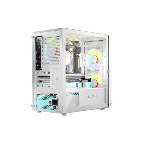 Корпус Logic concept PORTOS MESH+GLASS ARGB fans 3x120mm WHITE (AM-PORTOS-20-0000000-0002) - Нулевой остаток (Feed)  - Нулевой остаток (Feed) 