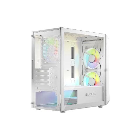 Корпус Logic concept PORTOS MESH+GLASS ARGB fans 3x120mm WHITE (AM-PORTOS-20-0000000-0002) - Нулевой остаток (Feed)  - Нулевой остаток (Feed) 