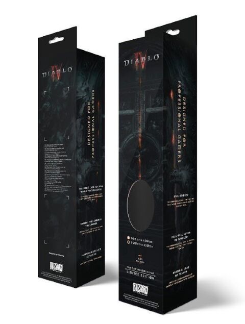 Коврик для мыши игровая поверхность Blizzard DIABLO IV 4 - Skeleton King (Диабло)  XL (90*42 cm) -   -  