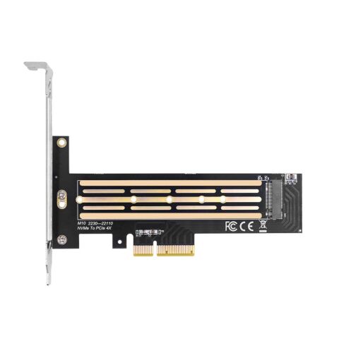 Контроллер Dynamode M.2 SSD NVMe M-Key to PCI-E 3.0 x4/ x8/ x16, full profile br (PCI-Ex4- M.2 M-key) - Нулевой остаток (Feed)  - Нулевой остаток (Feed) 