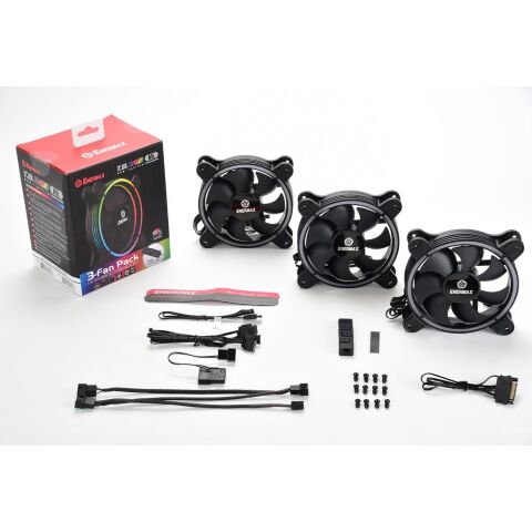 Кулер для корпуса Enermax T.B.RGB A.D.3 PACK (UCTBRGBA12P-BP3) - Вентиляторы к корпусам  - Вентиляторы к корпусам 