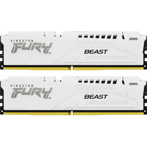 Модуль памяти для компьютера DDR5 32GB (2x16GB) 6800 MHz Beast White Kingston Fury (ex.HyperX) (KF568C34BWK2-32) - Нулевой остаток (Feed)  - Нулевой остаток (Feed) 