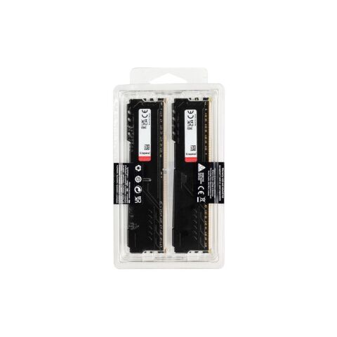 Модуль памяти для компьютера DDR4 64GB (2x32GB) 3200 MHz Fury Beast Black Kingston Fury (ex.HyperX) (KF432C16BBK2/64) - Нулевой остаток (Feed) - Нулевой остаток (Feed)