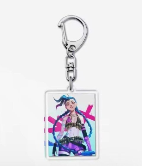 Брелок League Of Legends Arcane Jinx Anime Acrylic keychain Лига Легенд Джинкс - -