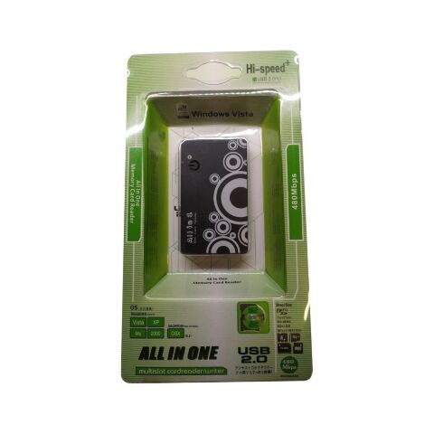 Считыватель флеш-карт Atcom TD2027 USB 2.0 ALL IN 1 - (Memory Stick (MS) , Secure Digit (10727) - Нулевой остаток (Feed)  - Нулевой остаток (Feed) 