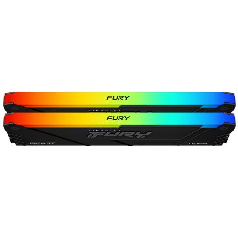 Модуль памяти для компьютера DDR4 32GB (2x16GB) 3600 MHz FURY Beast RGB Kingston Fury (ex.HyperX) (KF436C18BB2AK2/32) - Нулевой остаток (Feed)  - Нулевой остаток (Feed) 