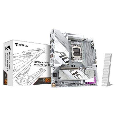 Материнская плата GIGABYTE B850M A ELT WF6E ICE (B850M AORUS ELITE WIFI6E ICE) - Нулевой остаток (Feed) - Нулевой остаток (Feed)