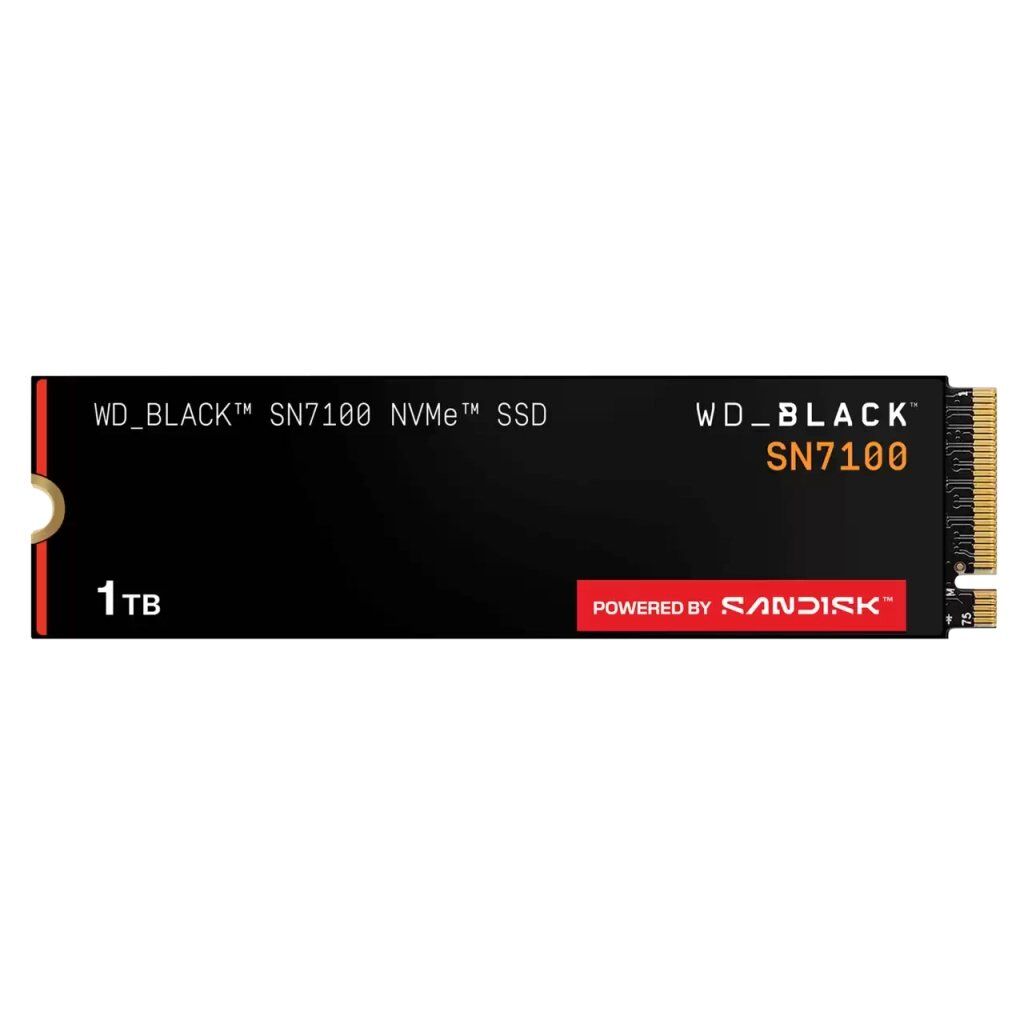 Накопитель SSD M.2 2280 1TB BLACK SN7100 WD (WDS100T4X0E-00CJA0)