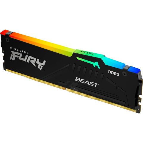 Модуль памяти для компьютера DDR5 32GB 5600 MHz Beast RGB Black Kingston Fury (ex.HyperX) (KF556C36BBE2A-32) - Модули памяти для компьютера - Модули памяти для компьютера