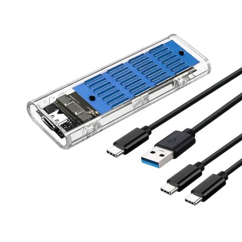 Карман внешний Dynamode M.2 SSD NVMe/SATA combo ч-з USB3.2 GEN2 Type-C (DM-CAD-SSD09) - Аксессуары к HDD - Аксессуары к HDD