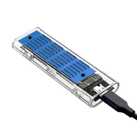 Карман внешний Dynamode M.2 SSD NVMe/SATA combo ч-з USB3.2 GEN2 Type-C (DM-CAD-SSD09) - Аксессуары к HDD - Аксессуары к HDD