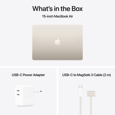 Ноутбук Apple MacBook Air 15 M4 A3241 Starlight (MW1J3UA/A) - Нулевой остаток (Feed)  - Нулевой остаток (Feed) 