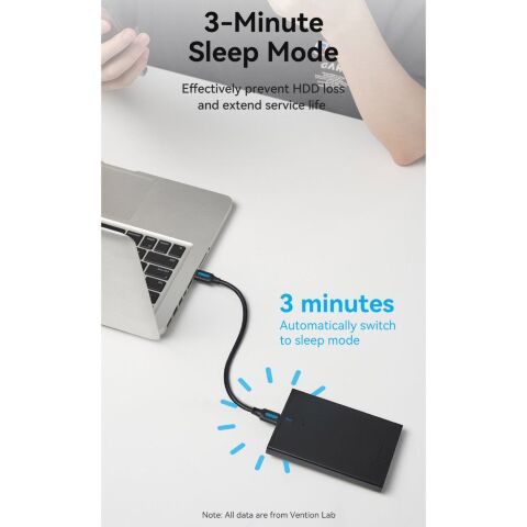 Карман внешний Vention 2.5" HDD/SSD USB 3.0 Micro-B Black (KPAB0) - Аксессуары к HDD - Аксессуары к HDD