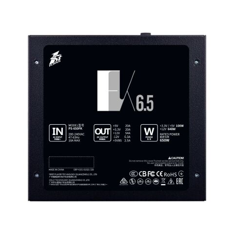 Блок питания 1stPlayer 650W (FK-650-BK-EU) - Нулевой остаток (Feed)  - Нулевой остаток (Feed) 
