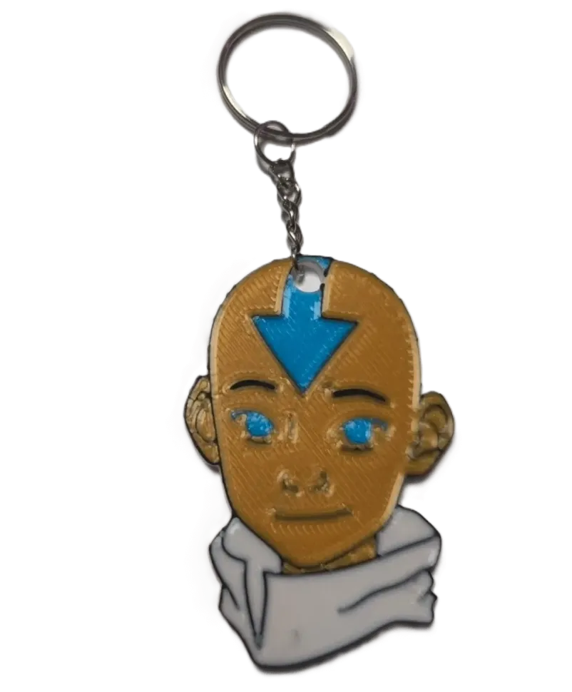 Брелок Avatar: The Last Airbender Aang Аватар на Аанг Keychain ABS пластик 4 см.