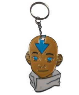 Брелок Avatar: The Last Airbender Aang Аватар на Аанг Keychain ABS пластик 4 см.