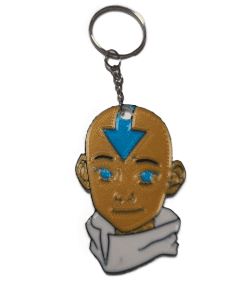 Брелок Avatar: The Last Airbender Aang Аватар на Аанг Keychain ABS пластик 4 см. -   -  