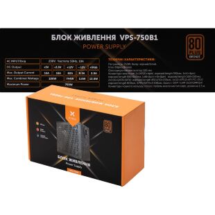 Блок питания Vinga 750W (VPS-750B1W)