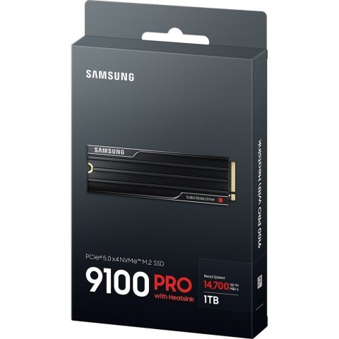 Накопитель SSD M.2 2280 1TB 9100 PRO Heatsink Samsung (MZ-VAP1T0CW) - Внутренние SSD  - Внутренние SSD 