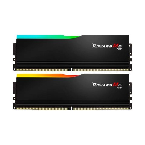 Модуль памяти для компьютера DDR5 32GB (2x16GB) 6000 MHz Ripjaws M5 RGB Black G.Skill (F5-6000J3636F16GX2-RM5RK) - Нулевой остаток (Feed)  - Нулевой остаток (Feed) 