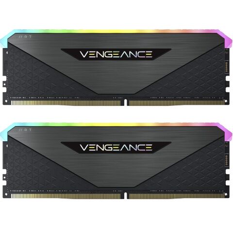 Модуль памяти для компьютера DDR4 32GB (2x16GB) 3600 MHz Vengeance RGB RT Black Corsair (CMN32GX4M2Z3600C18) - Модули памяти для компьютера  - Модули памяти для компьютера 
