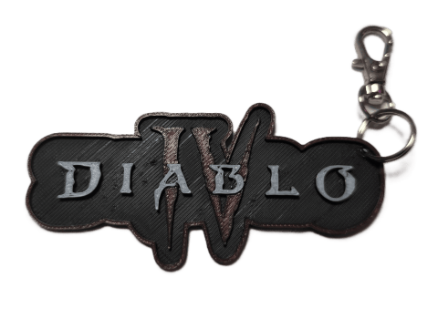 Брелок Diablo 4 Logo Keychain Діабло ABS пластик 6 см. -   -  