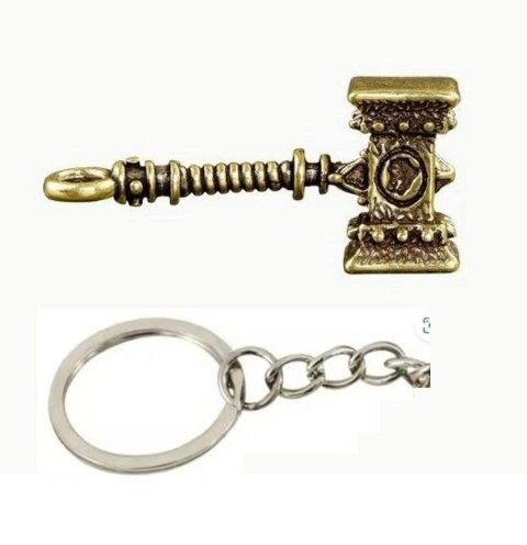 Брелок World of Warcraft Doomhammer Варкрафт латунь 6 см. - -