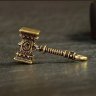 Брелок World of Warcraft Doomhammer Варкрафт латунь 6 см.