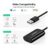 Звуковая плата Ugreen US205 black (30724)
