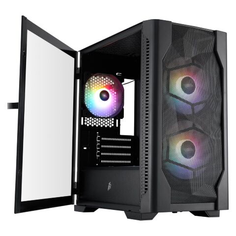 Корпус для ПК 1stPlayer D4-M-BK-2F1P-1F1 - Корпуса  - Корпуса 