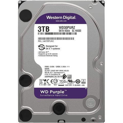 Жесткий диск 3.5" 3TB WD (WD33PURZ) - Нулевой остаток (Feed)  - Нулевой остаток (Feed)