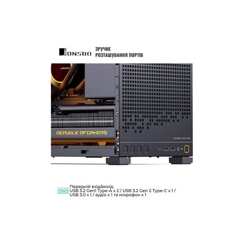 Корпус JONSBO D32 PRO Black - Нулевой остаток (Feed)  - Нулевой остаток (Feed) 