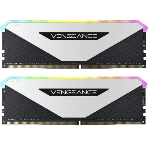 Модуль памяти для компьютера DDR4 32GB (2x16GB) 3600 MHz Vengeance RGB RT White Corsair (CMN32GX4M2Z3600C18W) - Модули памяти для компьютера  - Модули памяти для компьютера 