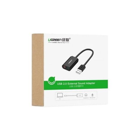Звуковая плата Ugreen US205 black (30724) - Звуковые платы - Звуковые платы