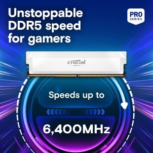 Модуль памяти для компьютера DDR5 32GB (2x16GB) 6400 MHz Pro Overclocking White Micron (CP2K16G64C38U5W)