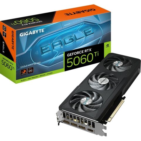 Видеокарта GIGABYTE GeForce RTX5060Ti 16Gb EAGLE MAX OC (GV-N506TEAGLEMAX OC-16GD) - Нулевой остаток (Feed)  - Нулевой остаток (Feed) 