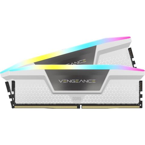 Модуль памяти для компьютера DDR5 32GB (2x16GB) 6400 MHz Vengeance RGB White Corsair (CMH32GX5M2B6400Z32W) - Нулевой остаток (Feed)  - Нулевой остаток (Feed) 