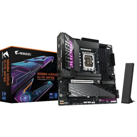 Материнская плата GIGABYTE B860M A ELITE WIFI6E (B860M AORUS ELITE WIFI6E) - Нулевой остаток (Feed) - Нулевой остаток (Feed)