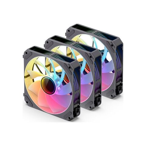 Кулер для корпуса JONSBO ZG-120BR Black - Нулевой остаток (Feed) - Нулевой остаток (Feed)