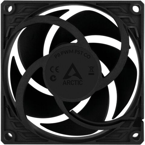 Кулер для корпуса Arctic P8 PWM PST CO (Black) (ACFAN00151A) - Вентиляторы к корпусам  - Вентиляторы к корпусам 