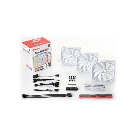 Кулер для корпуса Enermax SQUA RGB WHITE 3x 120 mm (3 PACK) (UCSQARGB12P-W-BP3) - Вентиляторы к корпусам  - Вентиляторы к корпусам 